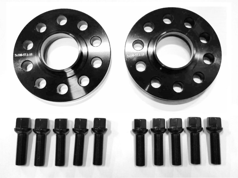 画像5: 【15mm】 Volkswagen 専用設計 PCD100 5穴 ハブ径57.1φ ワイドトレッド スペーサー 5x100-57.1φ (5)